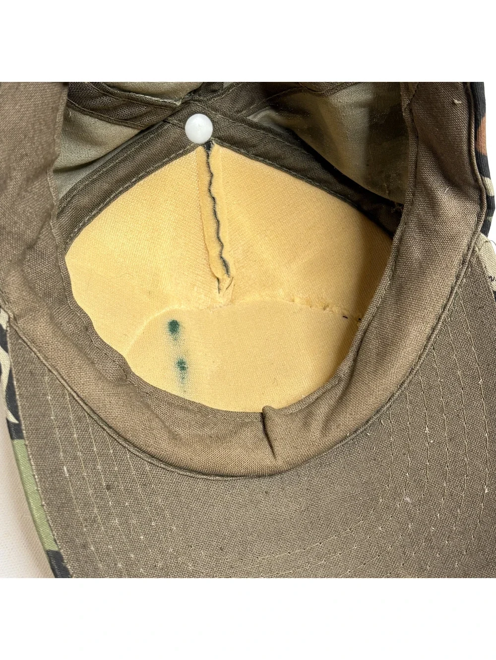Vintage Cap-Man Inc Camo Baseball Hat Korea Snapback